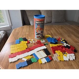 Vintage Playskool 1976 American Bricks Building Bricks 835 Over 300 Pieces
